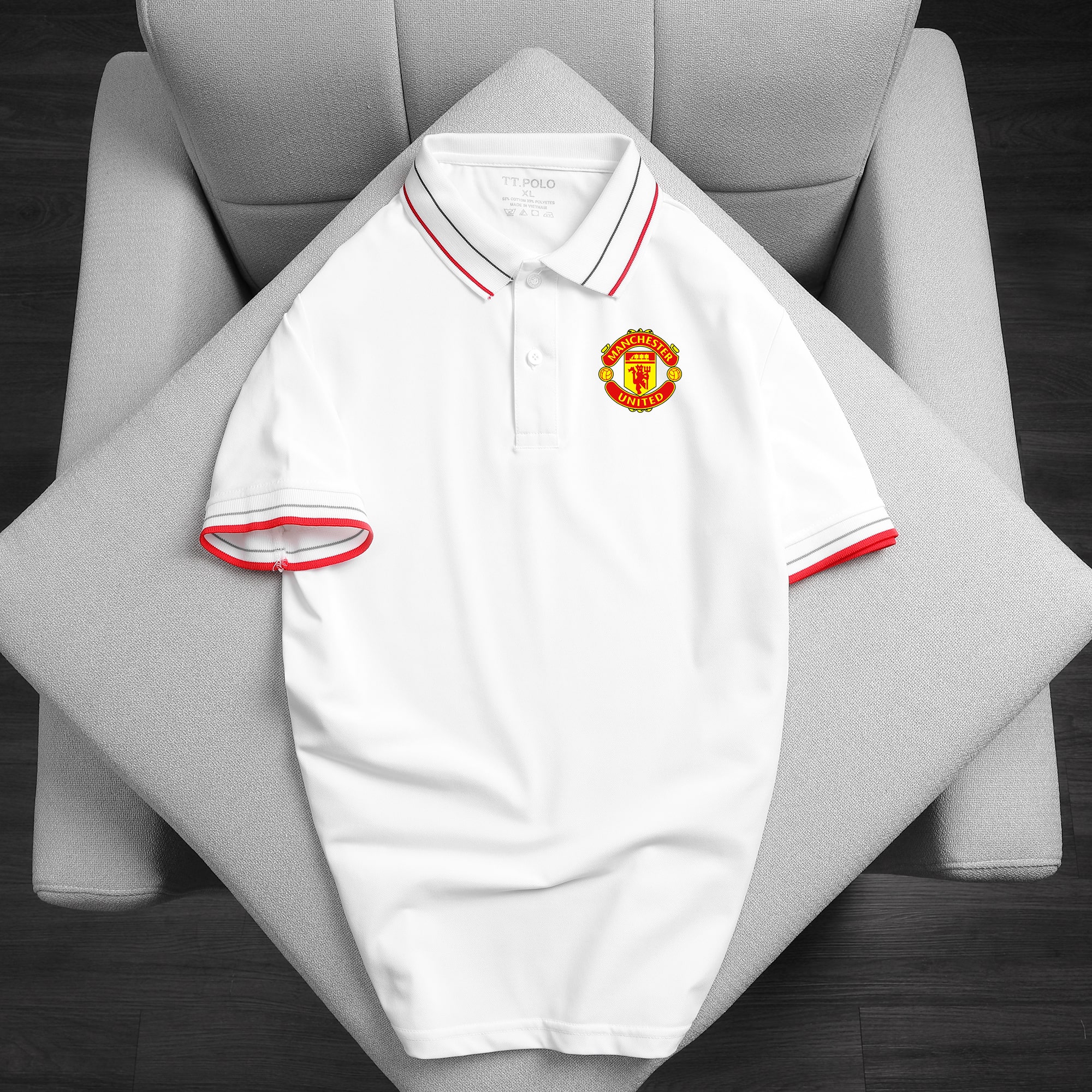 Áo thun polo nam nữ vải cá sấu 4 chiều, áo thun cổ trụ in hình logo đội bóng phong cách hàn quốc, áo polo, áo thun cổ trụ, áo thun nam, áo polo nam nhiều màu