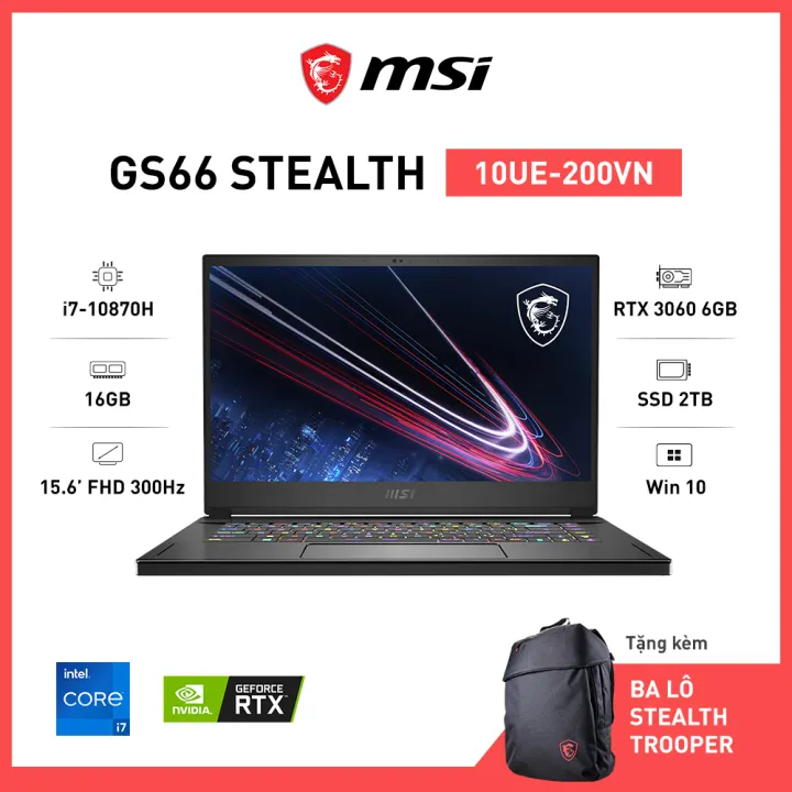 MSI GS66 Stealth 10UE-200VN (i7-10870H | 16GB | 2TB |...