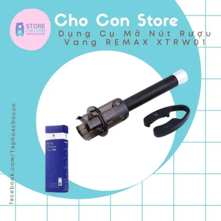 [HCM]Dụng Cụ Mở Nút Rượu Vang REMAX XTRW01 Nhà Cho Con Store