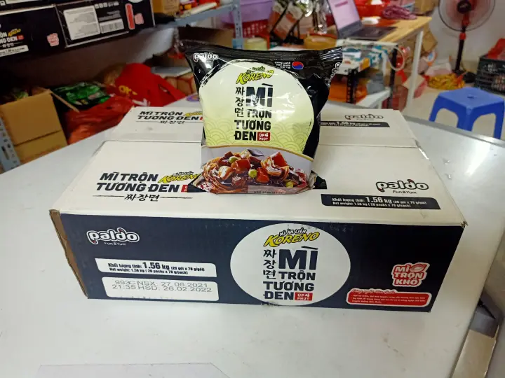 Mì koreno trộn tương đen cay 78gram/gói