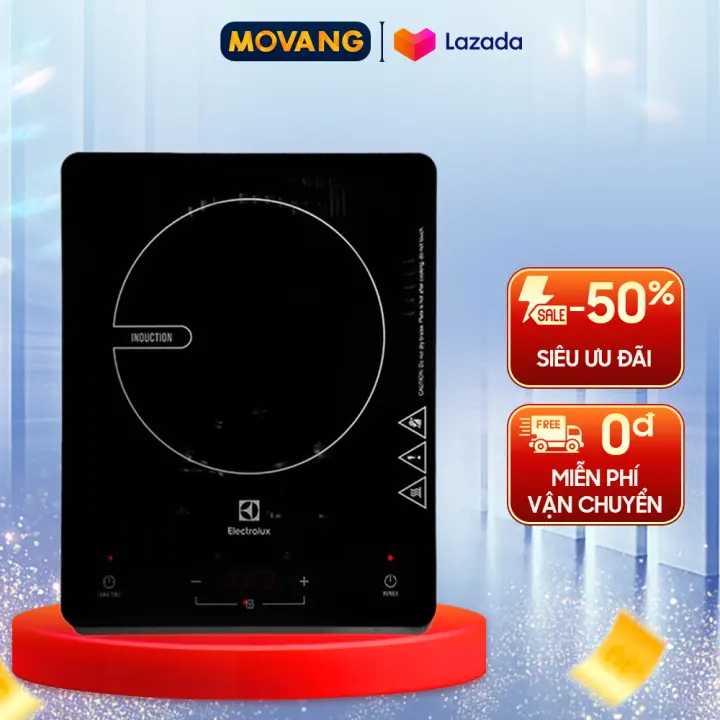 [GIAO TẠI HCM] - Bếp từ Electrolux ETD29MKC - Công suất 2000W, thiết kế nhỏ gọn, Mặt bếp bằng kính Ceramic chịu lực, chịu nhiệt tốt, khóa bảng điều khiển, có hẹn giờ