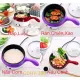 Ca nấu mì , nồi lẩu điện siêu tốc  mini 2 tầng size 18cm , tặng kèm vỉ hấp inox .. 