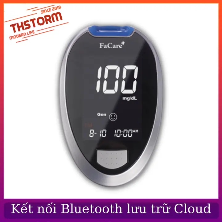 Blood Glucose Meter Facare plus fc-g168 Connection Bluetooth storage results cloud unlimited thstorm