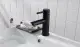 Vòi Lavabo nóng lạnh màu đen cao cấp - Inox 304- style 2. 