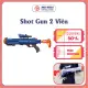 Đồ Chơi Trẻ Em Phóng Xốp Neft Cỡ Lớn SHOTGUN 2 VIÊN - Nhựa ABS Bền - 2 Màu Xanh Dương + Trắng. 