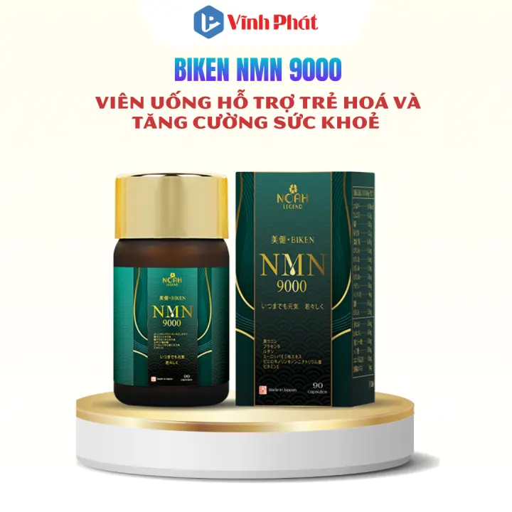 BIKEN NMN 9000 - Viên uống trường thọ và trẻ hóa Nhật Bản