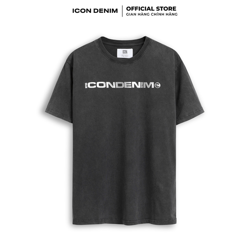 Icon denim - áo thun nam wash tm