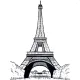 Tháp Eiffel - Set 10 Tờ Tranh Tô Màu A4 A5 Dành Cho Màu Sáp, Màu Chì - TRANH TÔ MÀU COLOR LAND. 
