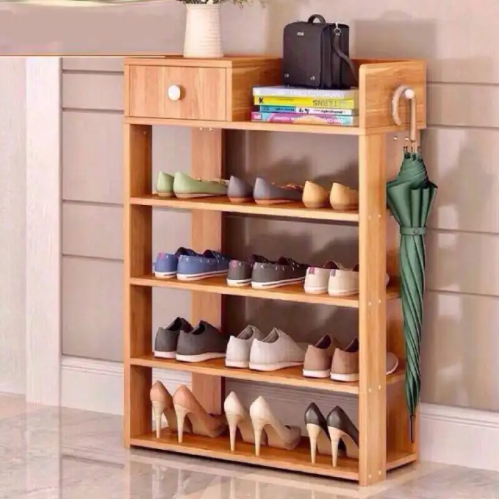 [HCM]KỆ GIÀY GỖ 5 TẦNG