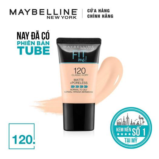 fit me tube foundation shades