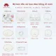 Bộ bát đĩa cao cấp Bát Tràng set 11, 16, 21 sản phẩm - Họa tiết hoa đào hồng. 