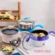 Ca nấu mì , nồi lẩu điện siêu tốc  mini 2 tầng size 18cm , tặng kèm vỉ hấp inox .. 