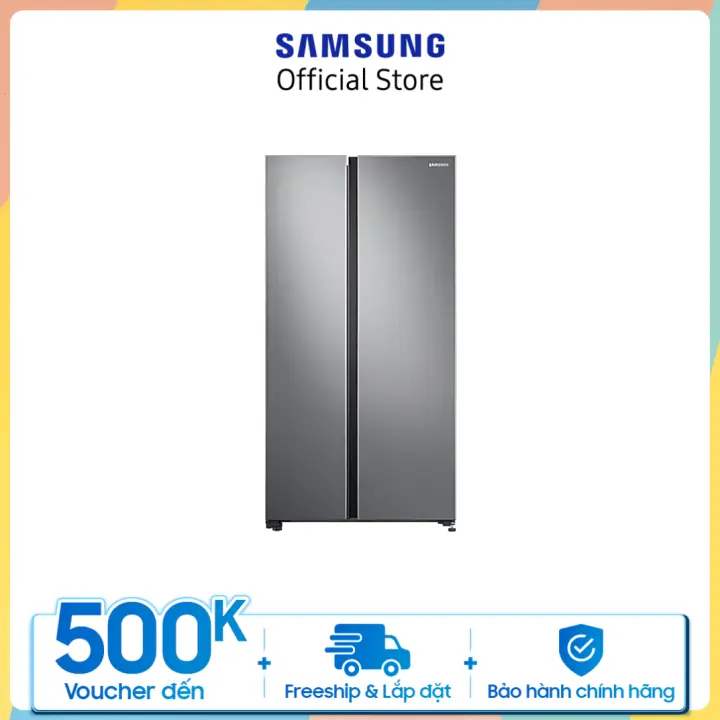 [Trả góp 0%]Tủ lạnh Samsung Side by Side 680L (RS62R5001M9)