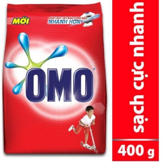 Bột Giặt Omo 400g hệ bọt thông minh mới - Chất tẩy quần áo