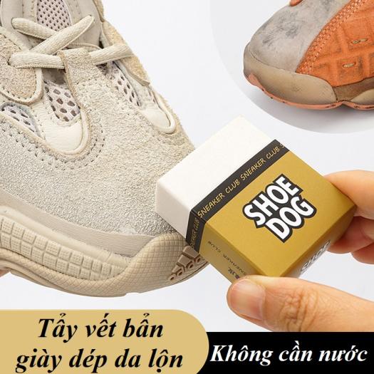 gôm tẩy da lộn - tẩy trắng giầy - tẩy ố vàng giày - vệ sinh da lộn ...