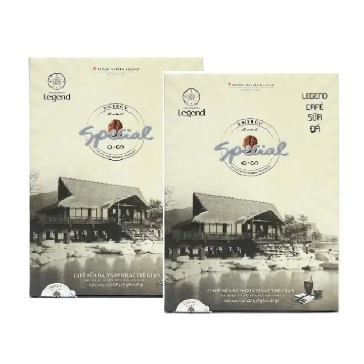 (Combo 02 Hộp) Cà phê Sữa Đá hòa tan Legend Trung Nguyên( Hộp 9 Gói) – Cà phê ngon nhất Thế Gian – Trung Nguyên Legend – top1shop