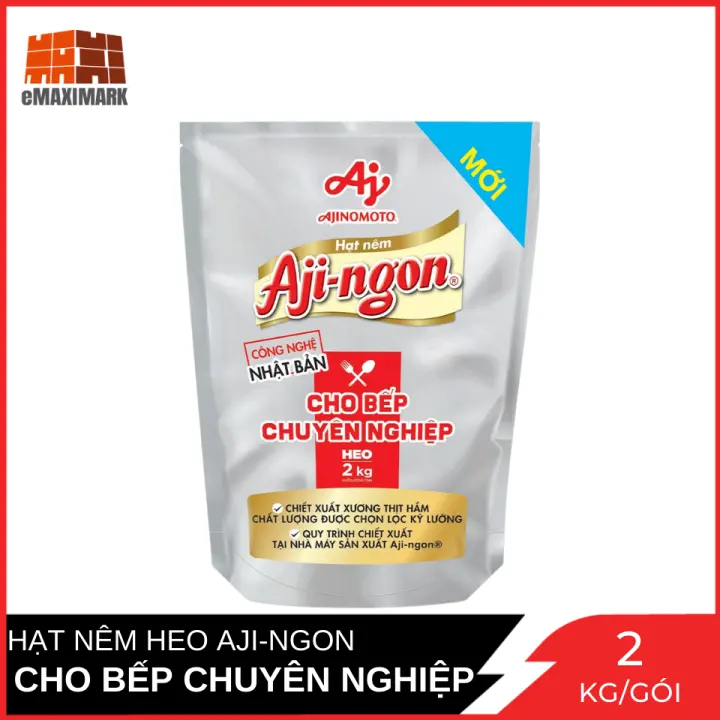 [MUA 1 TẶNG 1] [Date T10/2024] Hạt Nêm Aji-Ngon Heo Cho Bếp Chuyên Nghiệp Gói 2KG