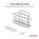 Kệ đựng bàn chải, kem đánh răng HiVE Inox 304. 