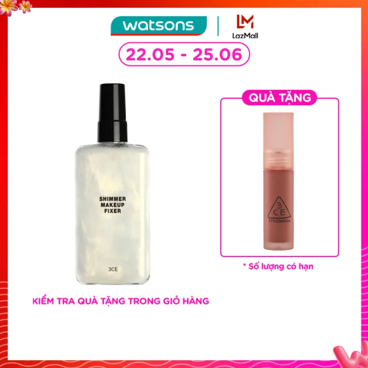 [MUA LÀ CÓ QUÀ] Xịt Khoáng Nhũ 3CE Shimmer Makeup Fixer 95ml