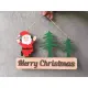 Bảng gỗ merry christmas cây thông và con vật xinh xắn kích thước 25cm tặng móc dán trang trí mùa giáng sinh. 