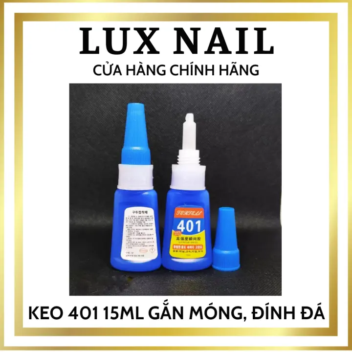Keo 401 15ml Yapas gắn dán móng giả, đính đá đa năng siêu chắc chuyên dụng cho dân làm nail