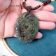 [tặng dây] Mặt dây đá Chalcedony khắc hình Rồng bay Thanh Long hình oval phong thủy thu hút may mắn, bình an | Hoa Minh Gem. 