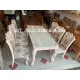 Bàn ghế ăn mặt đá kiểu pháp- Nhập khẩu nguyên bộ. 