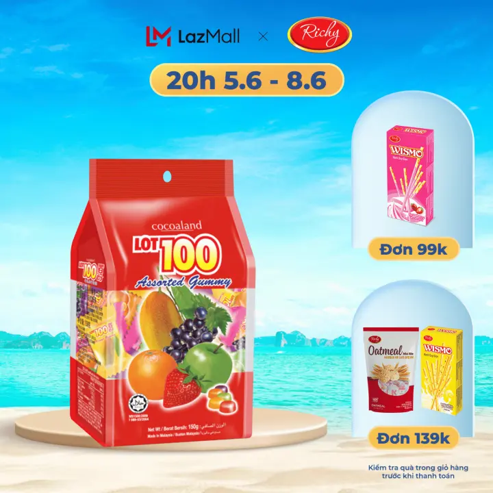 [NEW] Kẹo Cocoaland LOT 100 tổng hợp gói 150g (Tổng hợp)