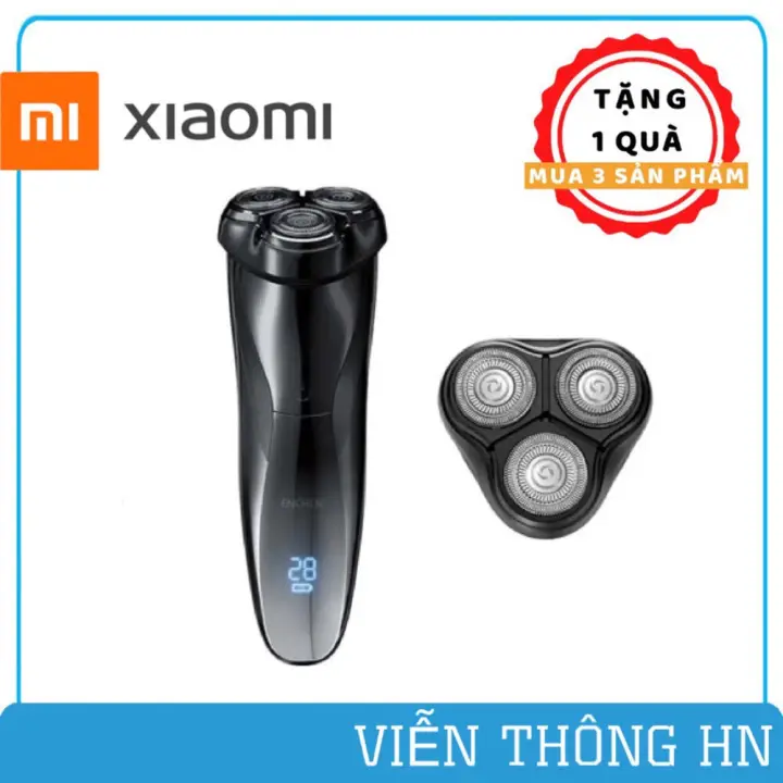 Máy cạo râu cao cấp Xiaomi Enchen BlackStone 3 lưỡi dao cạo sạc usb - vienthonghn