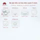 Bộ bát đĩa cao cấp Bát Tràng set 11, 16, 21 sản phẩm - Họa tiết hoa đào xanh. 