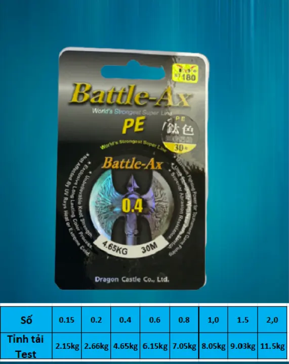 Dây Thẻo PE Câu Đài Battle-Ax 30m câu...
