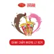 Bánh chấm Wismo Ly Kem socola dâu (35gx10) - ăn vặt văn phòng, đồ ăn cho bé, ăn bữa chiều. 