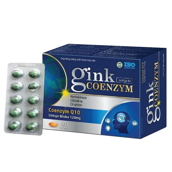 [ Chính hãng - Freeship ] Gink Coenzym - giúp tăng cường tuần hoàn và lưu thông máu lên não