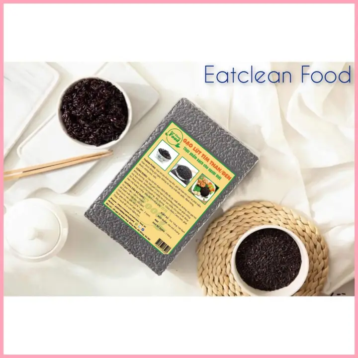 Gạo lứt đen/tím than dẻo không cần ngâm ăn kiêng, tiểu đường eatclean/keto (1kg)