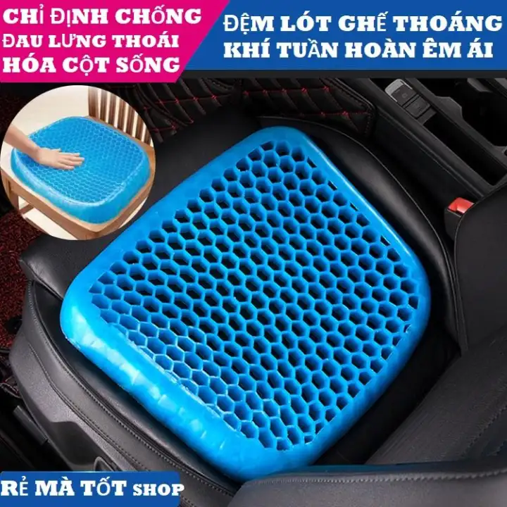 đệm Lot Ghế Ngồi Xe O To Thoang Khi Tuần Hoan Em Ai Chống E Mong Mỏi Lưng Demlotghe010 Lazada Vn