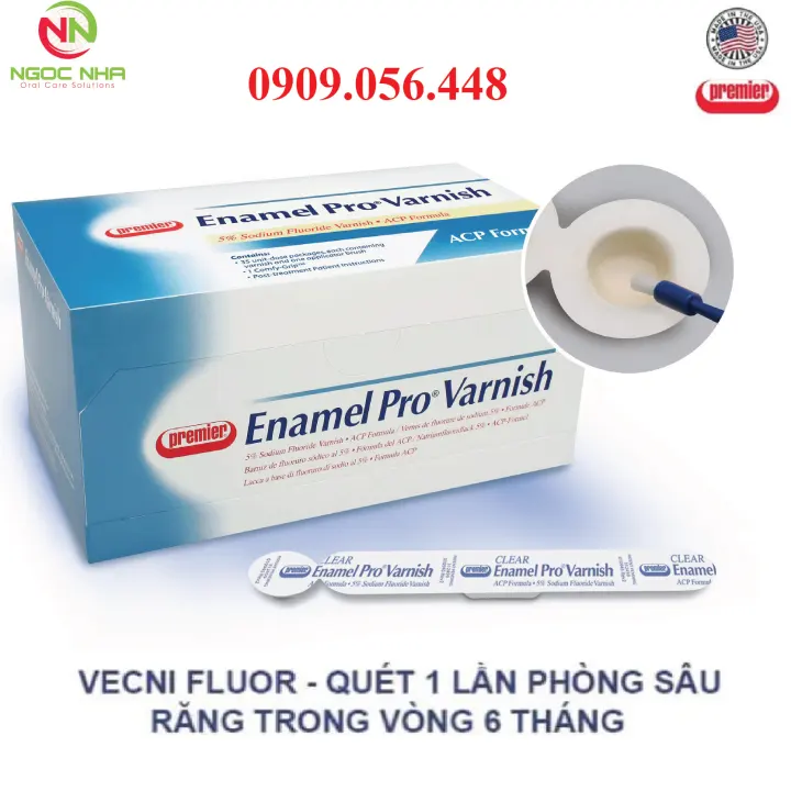 Gel bôi vecni flour Enamel Pro Varnish chống sâu răng cho trẻ em, giảm tình trạng ê buốt cho bệnh nhân tẩy trắng và mài cùi, giảm ê buốt cho răng người lớn - 01 tuýp