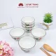 Bộ bát ăn cơm vẽ sen chuồn sứ Bát Tràng đẹp - Bộ 10 và 6 bát. 