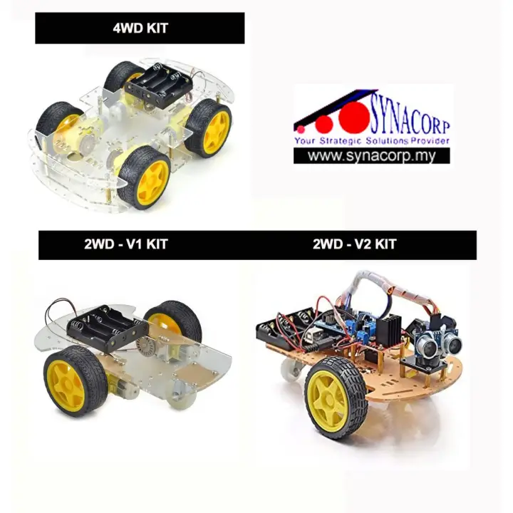 Arduino 2WD / 4WD Smart Robotics Robot Car Chassis Kit Set V1 V2