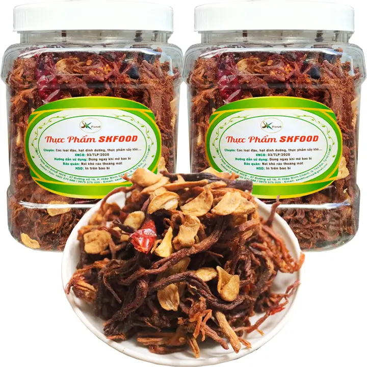 1KG KHÔ HEO SẤY TỎI ỚT THƠM NGON HIỆU SK FOOD – No Brand – top1shop