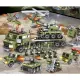 Bộ xếp hình Lego tiểu đội xe tank , Lego trực thăng , Lego máy bay ,Lego swat xanh lá. 