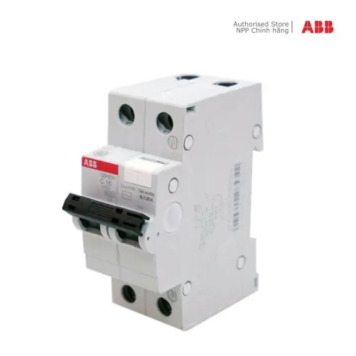 Cầu dao tự động chống dòng rò và bảo vệ quá dòng ABB RCBO 2P 32A 6kA 30mA