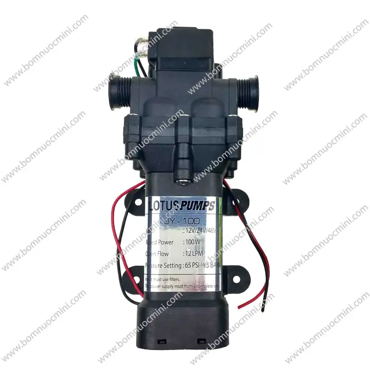 Bơm Áp Lực 12V/24V JY-100 (12L/P) | Máy Bơm JY100 12V | Máy bơm JY100 12/24V