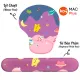 Lót Chuột Kê Tay Bàn Phím Có Đệm Silicon GALAXY (Mouse Pad Key Board Wrist Rest Gaming Bàn Di Chuột Cute Anime Màu Hồng). 