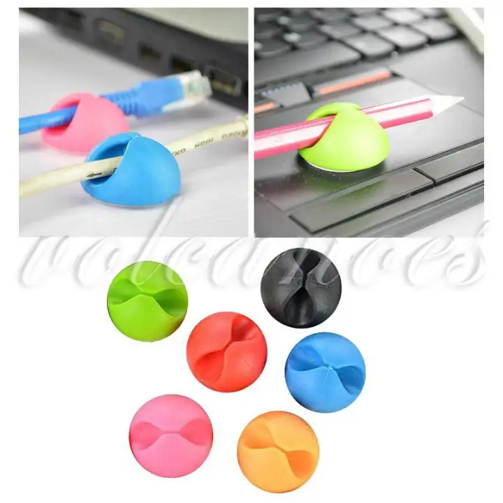 [HCM]Combo 5 Miếng dán giữ dây cáp sạc  cố định dây cáp (màu ngẫu nhiên)
