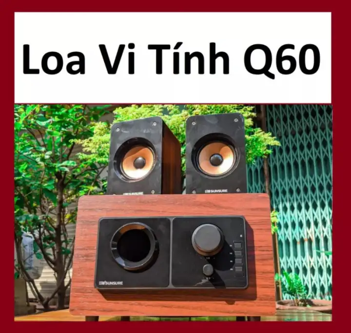 Loa Vi Tính Chất Lượng Cao, Loa Vi Tính Sunsure Q60 Cao Cấp, Thùng Loa Được Làm Bằng Gỗ Siêu Đẹp, Âm Bass Siêu Trầm, Chống Hú Rè, Giúp Âm Thanh Nghe Hay Hơn, Loa Vi Tính Dùng Được Cho Máy Tính Để Bàn, Laptop…Dễ Dàng Sử Dụng,BH 12 T