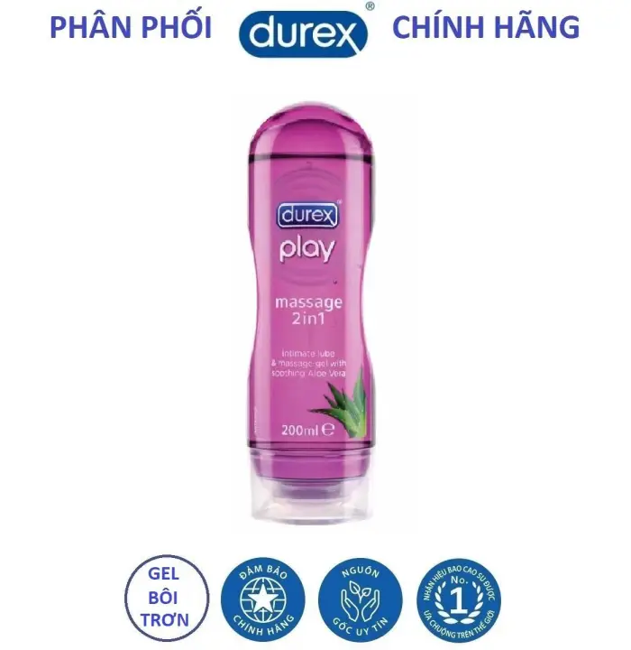 [HCM]Gel bôi trơn Durex Play Massage 2in1 200ml
