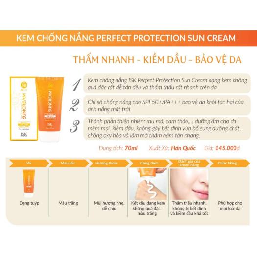 isk perfect protection sun cream