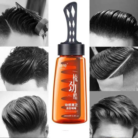Gel Tạo Kiểu Tóc Nam Kèm Lược Loại 280ml  Professional 2in1 Hair Wax Gel  With Comb  Shopee Việt Nam