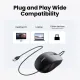 Chuột UGREEN MU007 Basic Mice Chuột USB Ba Nút MU007, 1200DPI, Dây dài 1m5, Màu Đen. 