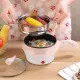Ca nấu mì , nồi lẩu điện siêu tốc  mini 2 tầng size 18cm , tặng kèm vỉ hấp inox .. 